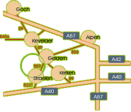 Anfahrtsskizze von der Autobahn