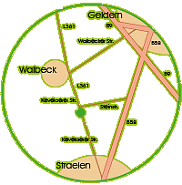 Anfahrtsskizze von der Bundesstrasse